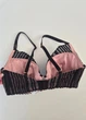 Бюстгальтер Lace Lightly Lined Plunge Bra Victoria's Secret Черный с розовым А-786 32DD/70E - изображение 4