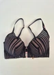 Бюстгальтер Lace Lightly Lined Plunge Bra Victoria's Secret Черный с розовым А-786 32DD/70E - изображение 5