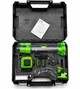 Лазерний рівень нівелір Laser Level 4D 2 акумулятори 16 ліній зелений промінь зі штативом в кейсі зелений - зображення 2