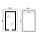 Зеркало Mixxus HARD MR06-60x80-CASE с Led Touch, Anti-fog, диммером, регулятором яркости, часами (MI7157) - изображение 2