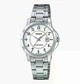 Жіночий наручний годинник Casio LTP-V004D-7B Сріблястий із білим циферблатом - зображення 1