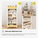 Детский стеллаж-книжная полка Mealux Brooks White-Yellow (KD-E041 White / Yellow) - изображение 4