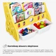 Дитячий стелаж Mealux Raffo Yellow (KD-E042 Yellow) - зображення 6