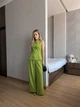 Жіночий прогулянковий костюм (топ+брюки) Uaclothes 42 Салатовий (like38173-186051349) - зображення 1