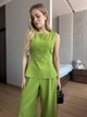 Жіночий прогулянковий костюм (топ+брюки) Uaclothes 42 Салатовий (like38173-186051349) - зображення 2