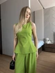Жіночий прогулянковий костюм (топ+брюки) Uaclothes 42 Салатовий (like38173-186051349) - зображення 4
