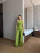 Жіночий прогулянковий костюм (топ+брюки) Uaclothes 42 Салатовий (like38173-186051349) - зображення 5