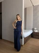 Жіночий прогулянковий костюм (топ+брюки) Uaclothes 46 Синій (like38176-186081350) - зображення 5