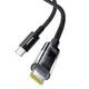 Кабель Baseus Gem Type-C - Type-C PD 100W (5A) 1м нейлоновый для ноутбука и быстрой зарядки Black (P10373000111) - изображение 2