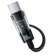 Кабель Baseus Gem Type-C - Type-C PD 100W (5A) 1м нейлоновый для ноутбука и быстрой зарядки Black (P10373000111) - изображение 3