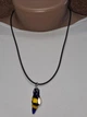 Скляний підвіс ISTA Lampwork на каучуковому шнурі 44-48см, R25 - зображення 4