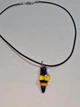 Скляний підвіс ISTA Lampwork на каучуковому шнурі 44-48см, R25 - зображення 6