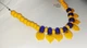 Бусы стекла ручной работы ISTA Lampwork N 226 Подсолнух 46 см - изображение 2
