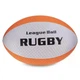 Мяч для регби Zelart RUGBY Liga ball №5 Бело-оранжевый (резиновый, рельефная поверхность) - изображение 1