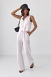Літній брючний костюм з жилеткою Lurex Рожевий M (40102) - зображення 1