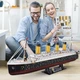 Конструктор пазл Титанік Titanic 3D з підсвічуванням CubicFun 266 дит Різнобарвний (28732) - зображення 2