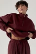 Зимовий однотонний спортивний костюм із затяжками Lurex Бордовий L (91356) - зображення 3