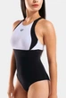 Купальник жіночий Arena SWIMSUIT LINDA CROSS BACK 010852-515 42 Чорний з білим - изображение 2