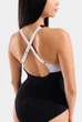 Купальник жіночий Arena SWIMSUIT LINDA CROSS BACK 010852-515 42 Чорний з білим - изображение 5