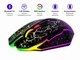 Бездротова ігрова миша Bluetooth 5.2 / 2.4G RGB, двохрежимна чорна - зображення 2