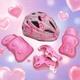 Комплект шлем и защита Maraton с регулировкой по объему размер S-M 3-15 лет Pink (3446747484) - изображение 12