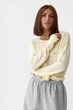 Легкий вязаный джемпер в полоску Lurex Желтый One Size (5583) - изображение 1