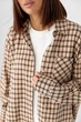 Сорочка в клетку с накладным карманом Lurex Кофейный L (261600) - изображение 4