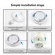 LED лампа для 3D принтера Bambu Lab LED Lamp Kit 001 RGB 16 кольорів з пультом вимикачем Набір компонентів підсвічування для друкованих плафонів нічників світильників DIY конструктор ліхтаря USB 5V в корпусі - зображення 11