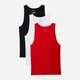Набор нательных маек мужских Calvin Klein 940213079 M 3 шт Белый/Красный/Черный (1159862455) - изображение 1