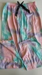 Жіноча піжама-трійка Pastel Tie-Dye акварельний топ шорти та штани L Рожевий (2023) - зображення 8