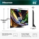 Телевизор Hisense RGB LED 85" 85UR8S - изображение 5