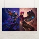 Постер Аркейн: Ліга Легенд, Джинкс, Ві, Jinx, VI, League Of Legends, Arcane, A1 60×90 см (id6907) - зображення 1