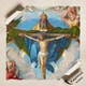 Постер Поклонение Святой Троице, Дюрер, Durer, Adoration of the Trinity, A3 36×30 см (id6985) - изображение 4