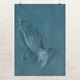 Постер Руки молящегося, Дюрер, Durer, Mains En Priere, христианская живопись, A2 60×43 см (id6945) - изображение 1