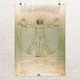 Постер Витрувианский человек, Леонардо да Винчи, Leonardo da Vinci, Vitruvian Man, A3 42×30 см (id6952) - изображение 1
