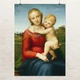 Постер Малая Мадонна Каупера, Рафаэль, Raphael Santi, Small Cowper Madonna, A3 42×30 см (id6958) - изображение 1