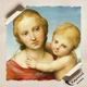 Постер Малая Мадонна Каупера, Рафаэль, Raphael Santi, Small Cowper Madonna, A3 42×30 см (id6958) - изображение 4