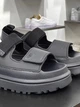 Жіночі уггі Сандалі Світло Чорні Ugg Goldenglow Sandals Black (35, чорний) - зображення 5