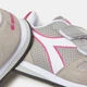 Дитячі кросівки Diadora для дівчинки сірі на липучках розмір 33 - изображение 3