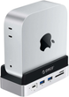 Hub Orico MiniDock 10-in-1 Silver (6942227173270) - obraz 3