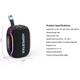 Портативна колонка Bluetooth Hopestar H73 mini 15W Black - изображение 2