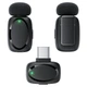 Бездротовий мікрофон ACEFAST R2 wireless lavalier microphones Type-C 2 мікрофона Black - зображення 4