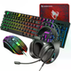 Игровой комплект Gaming Combo 4-in-1 T-Wolf TF-400 черный, Геймерский набор клавиатура, мышь 57964/9 - изображение 7