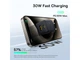 Сітчастий зарядний пристрій BASEUS Palm Fast Charger 30W Cluster Black Mini USB-C to USB-C cable (P1011160A113-01) - зображення 6