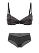 Комплект белья Victoria's Secret бюст и трусики чики 1159864242 (Черный 36C/L) - изображение 1
