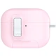 Футляр Dux Ducis Armor Series для Samsung Galaxy Buds 3 / Galaxy Buds 3 Pro с карабином, защитный кейс, ударопрочный корпус White / Pink - изображение 2