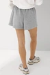 Трикотажные однотонные шорты Lurex Серый M (33710) - изображение 2