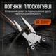 Многофункциональный мультитул из нержавеющей стали складной нож плоскогубцы для кемпинга рыбалки и ремонта черный - изображение 5