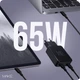 Мережевий зарядний пристрій Make 65W GaN3 Ultra Slim x2Type-C PD3.0 Black (MCW-6521GBK) - зображення 2