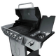 Газовий гриль Berdsen BBQChef BD-896 чавунна решітка з кришкою 4+1 конфорки (5903890633684) - зображення 3